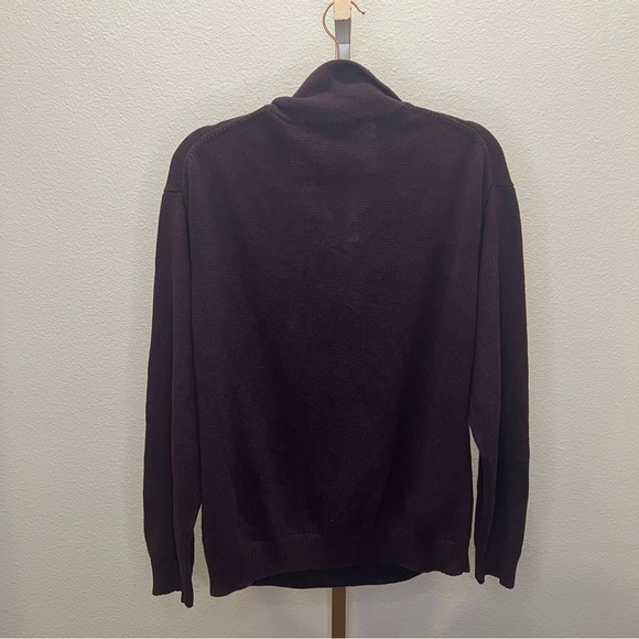Northern Isles Pullover Sweater 100% Cotton- Plum Size Large - Picture 4 of 4